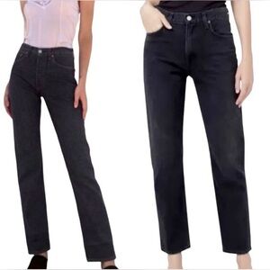 Elizabeth and James “The Vintage Straight” Jeans – Washed Black – Size 10 / 30